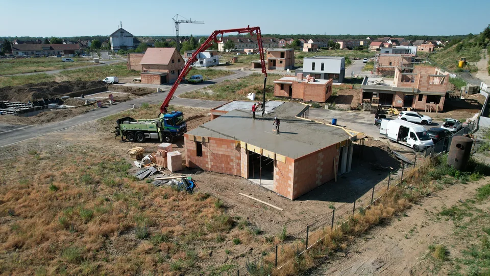 Coulage du plancher vu en hauteur